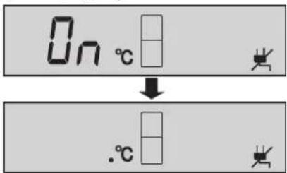 On °C ↓ .°C