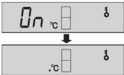 On °C ↓ .°C