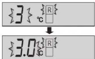 {3} ℃ R ↓ {3.0} ℃ R