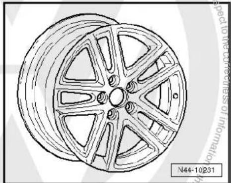 VOLKSWAGEN Polo (1995) - Wheel allocation for CrossPolo, type 9N model year 2006 to model year 2009 - 6