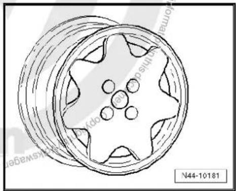 VOLKSWAGEN Polo (1995) - Wheel allocation Passat, type 35l model year 1994 to model year 1997 - 15