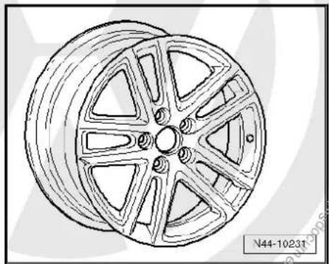 VOLKSWAGEN Polo (1995) - 7^1/_2 J x 17 - 2