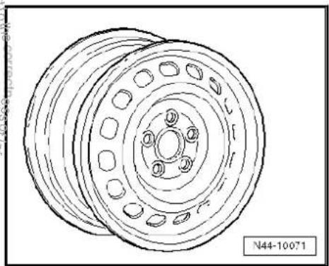 VOLKSWAGEN Polo (1995) - Wheel allocation for Golf Variant, Golf Variant 4Motion; type 1KM model year 2007 to model year 2010 - 2