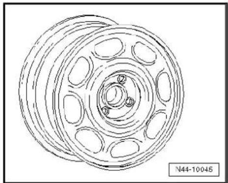 VOLKSWAGEN Polo (1995) - Wheel allocation Polo, type 6N from model year 2000 to model year 2001 - 6