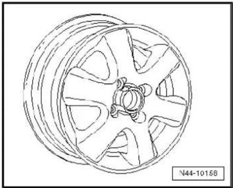 VOLKSWAGEN Polo (1995) - Wheel allocation Lupo, type 6X model year 1999 to model year 2005 - 19