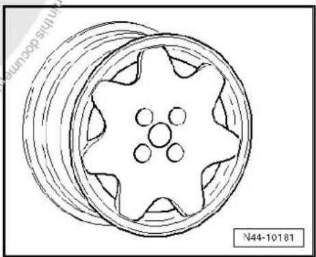 VOLKSWAGEN Polo (1995) - Wheel allocation Passat, type 35l model year 1994 to model year 1997 - 10