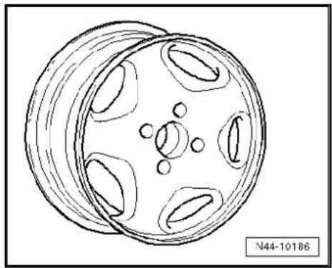 VOLKSWAGEN Polo (1995) - Wheel allocation Passat, type 35l model year 1994 to model year 1997 - 16