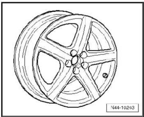 VOLKSWAGEN Polo (1995) - 7^1/_2 J x 17 - 4