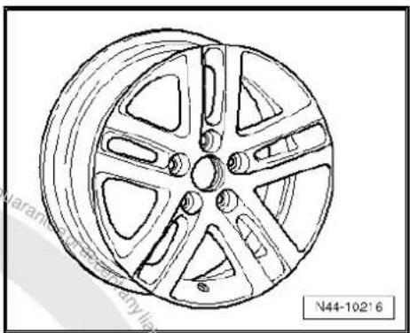 VOLKSWAGEN Polo (1995) - 7^1/_2 J x 17 - 8