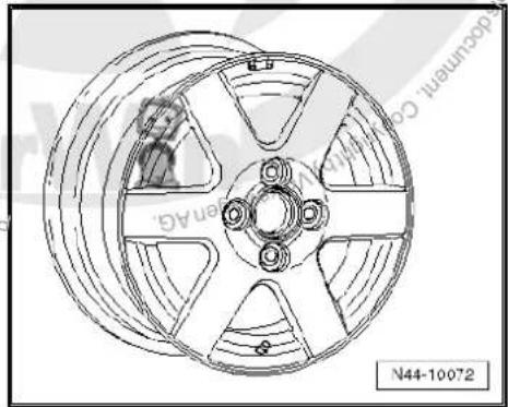 VOLKSWAGEN Polo (1995) - Wheel allocation Lupo, type 6X model year 1999 to model year 2005 - 11