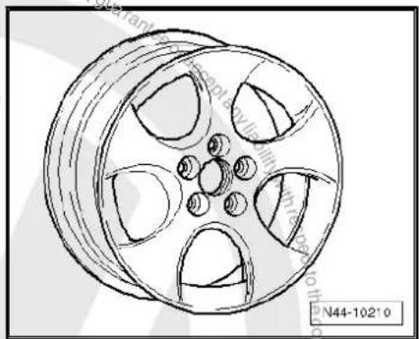 VOLKSWAGEN Polo (1995) - 7^1/_2 J x 17 - 3