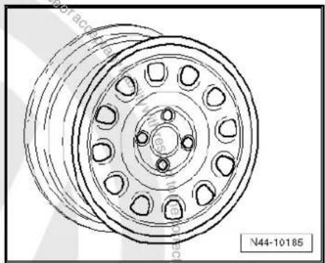 VOLKSWAGEN Polo (1995) - Wheel allocation Golf cabriolet; type 1E from model year 1998 to model year 2002 - 6