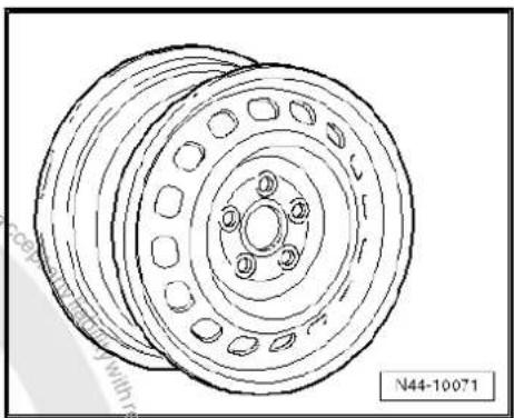 VOLKSWAGEN Polo (1995) - 6^1/2 ~J × 16 - 2