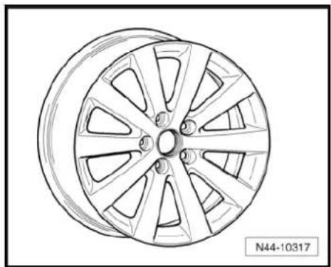 VOLKSWAGEN Polo (1995) - 7^1/_2 J x 17 - 5