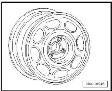 VOLKSWAGEN Polo (1995) - Wheel allocation Lupo, type 6X model year 1999 to model year 2005 - 4