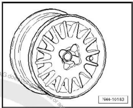 VOLKSWAGEN Polo (1995) - Wheel allocation Passat, type 35l model year 1994 to model year 1997 - 12