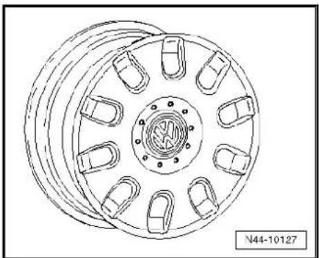 VOLKSWAGEN Polo (1995) - Wheel allocation Lupo, type 6X model year 1999 to model year 2005 - 17
