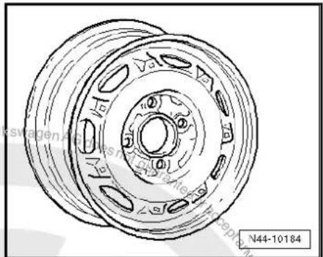 VOLKSWAGEN Polo (1995) - Wheel allocation Passat, type 35l model year 1994 to model year 1997 - 3