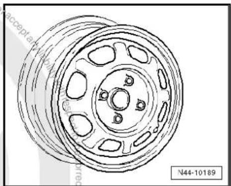VOLKSWAGEN Polo (1995) - Wheel allocation for Vento; type 1HX0, 1H - 4
