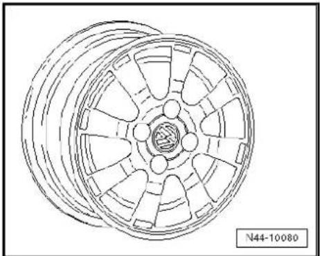VOLKSWAGEN Polo (1995) - Wheel allocation Lupo, type 6X model year 1999 to model year 2005 - 14