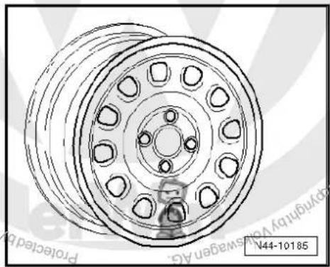 VOLKSWAGEN Polo (1995) - Wheel allocation Golf cabriolet; type 1E from model year 1998 to model year 2002 - 5