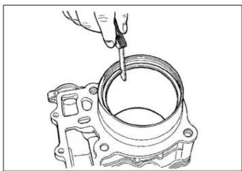 KAWASAKI KLV1000 (2004) - PISTON RING FREE END GAP AND PISTON RING END GAP - 9