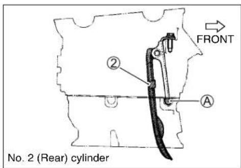 No. 2 (Rear) cylinder ② A FRONT