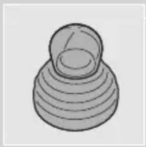 Simple 3D illustration of a cylindrical object with concentric rings (no text or symbols)