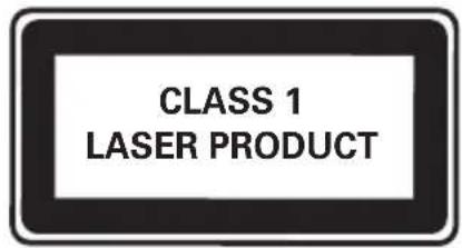 CLASS 1 LASER PRODUCT