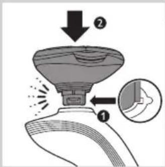 Diagram illustrating a spray gun with labeled parts and an inset showing the tip area