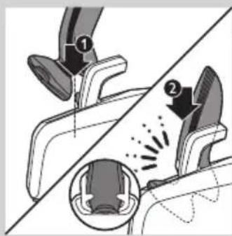 Diagram illustrating foot movement and impact technique with numbered annotations