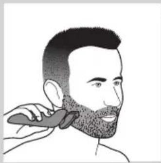 PHILIPS SensoTouch 2D RQ1150 - Den Bart-Styler-Aufsatz mit Kamm verwenden - 4