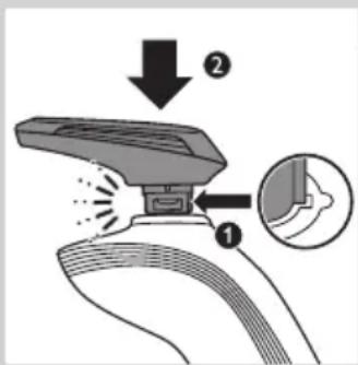 PHILIPS SensoTouch 2D RQ1150 - Den Trimmer verwenden (nur RQ1197, RQ1185, RQ1180, RQ1160, RQ1155, RQ1151) - 2