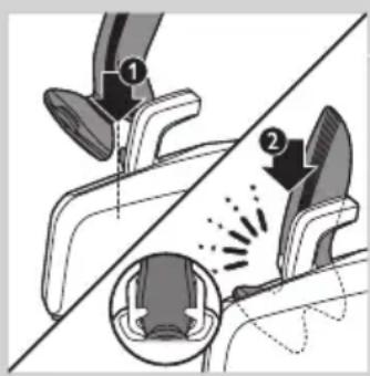 Diagram showing two mechanical components with arrows indicating motion or force, no text or symbols present