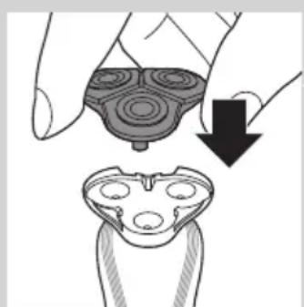 Illustration of a hand holding a device with a downward arrow indicating process (no text or symbols)