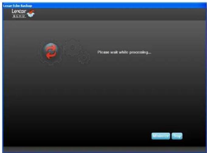 Lexar Echo Backup Lexar ESMO Please wait while processing... Unifreeze Say