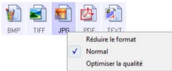 BMP TIFF JPG PDF TEXT Réduire le format Normal Optimiser la qualité