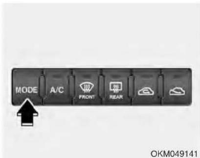 MODE A/C FRONT REAR OKM049141