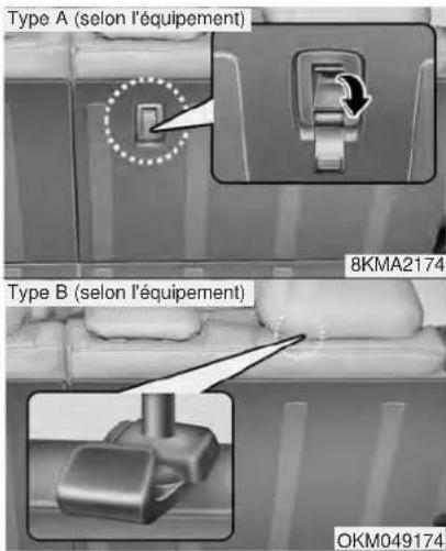 Type A (selon l'équipement) 8KMA2174 Type B (selon l'équipement) OKM049174
