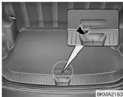 KIA Sportage (2009) - SOUTE À BAGAGES CENTRALE (SELON L'ÉQUIPEMENT) - 2