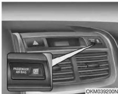 PASSENGER AIR BAG OFF OKM039200N