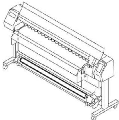 Mimaki JV3-160SP - Loosen the screw of the right-hand roll holder. - 13