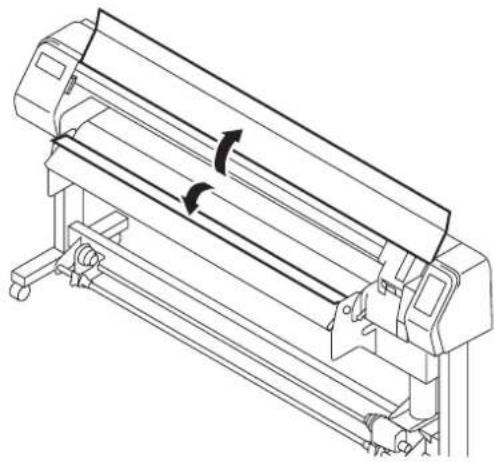 Mimaki JV3-160SP - Setting cut sheet medium on the device - 2