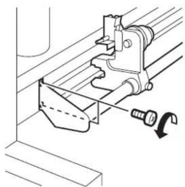 Mimaki JV3-160SP - Remove the four screws, and then remove roll assy. - 5