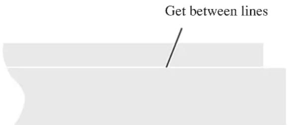 Get between lines