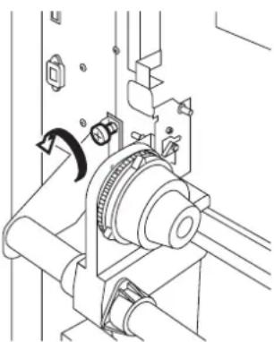 Mimaki JV3-160SP - Remove the four screws, and then remove roll assy. - 1