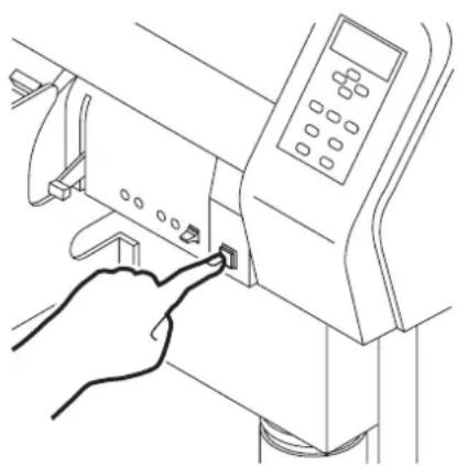 Mimaki JV3-160SP - Turn off the power to the device. - 1