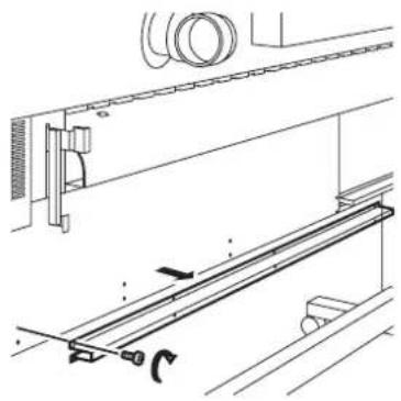 Mimaki JV3-160SP - Remove the four screws, and then remove roll assy. - 2