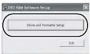 DVD RAM Software Setup Driver and Portable Setup Edit