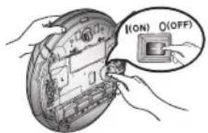 SAMSUNG VCR8980L3K - Desactive el conmutador de encendido de la parte inferior de la unidad principal antes de limpiar la aspiradora robot. - 1